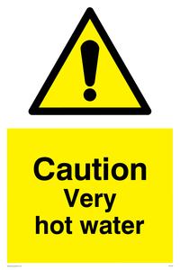 WK150: caution very hot water