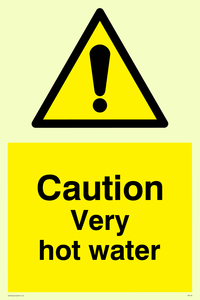 WK150: caution very hot water