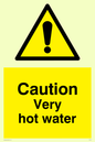 WK150: caution very hot water