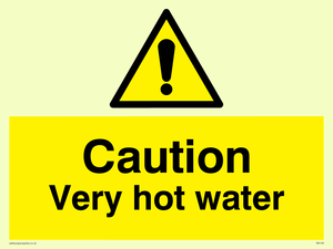 WK150: caution very hot water