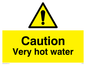 WK150: caution very hot water