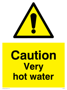 WK150: caution very hot water