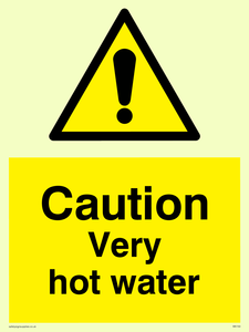 WK150: caution very hot water