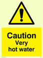 WK150: caution very hot water