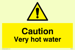 WK150: caution very hot water