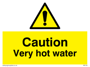 WK150: caution very hot water