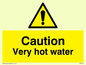 WK150: caution very hot water