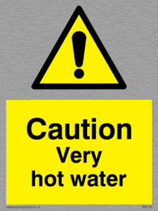 WK150: caution very hot water