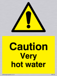 WK150: caution very hot water