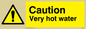WK150: caution very hot water
