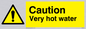 WK150: caution very hot water