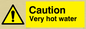 WK150: caution very hot water