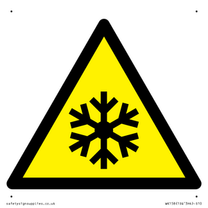 WK158: W010 Warning: Low temperature/freezing conditions