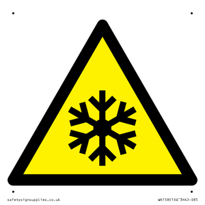 WK158: W010 Warning: Low temperature/freezing conditions