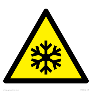 WK158: W010 Warning: Low temperature/freezing conditions