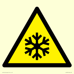 WK158: W010 Warning: Low temperature/freezing conditions