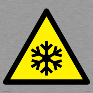 WK158: W010 Warning: Low temperature/freezing conditions