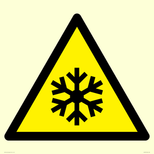 WK158: W010 Warning: Low temperature/freezing conditions