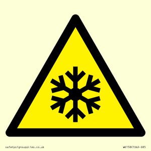 WK158: W010 Warning: Low temperature/freezing conditions