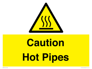 WK5254: Caution Hot Pipes – Viking Signs