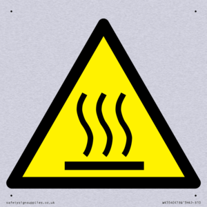 WK5540: W017 Warning: Hot surface