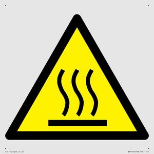 WK5540: W017 Warning: Hot surface