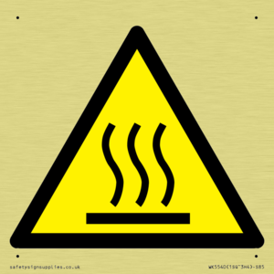 WK5540: W017 Warning: Hot surface