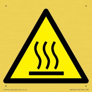 WK5540: W017 Warning: Hot surface