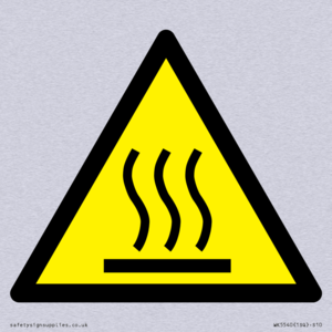 WK5540: W017 Warning: Hot surface