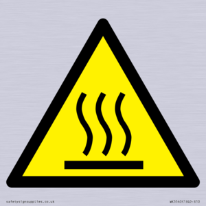 WK5540: W017 Warning: Hot surface