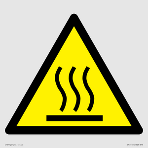 WK5540: W017 Warning: Hot surface
