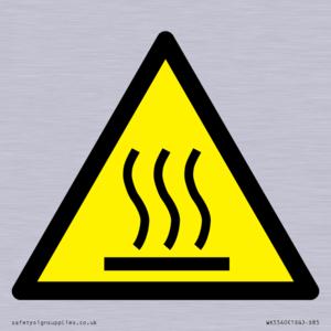 WK5540: W017 Warning: Hot surface