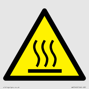 WK5540: W017 Warning: Hot surface