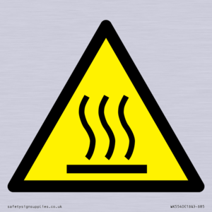 WK5540: W017 Warning: Hot surface