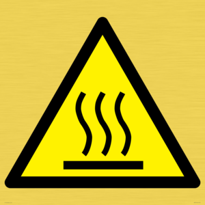 WK5540: W017 Warning: Hot surface