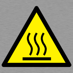 WK5540: W017 Warning: Hot surface