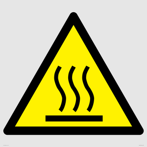 WK5540: W017 Warning: Hot surface