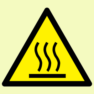 WK5540: W017 Warning: Hot surface