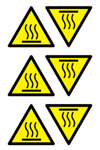 WK5540: W017 Warning: Hot surface
