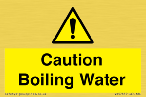 WK5787: Caution Boiling Water