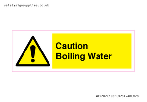 WK5787: Caution Boiling Water