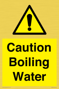 WK5787: Caution Boiling Water