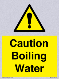 WK5787: Caution Boiling Water