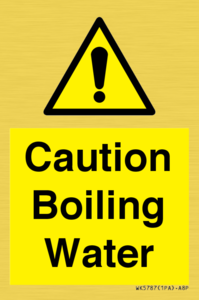 WK5787: Caution Boiling Water