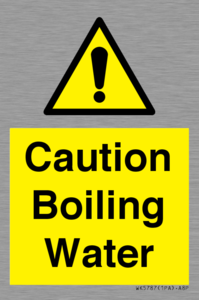 WK5787: Caution Boiling Water