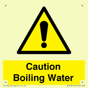 WK5787: Caution Boiling Water