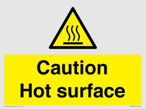 WK5805: Caution Hot surface