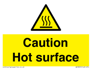 WK5805: Caution Hot surface