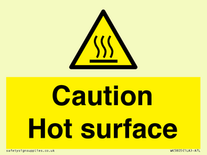 WK5805: Caution Hot surface