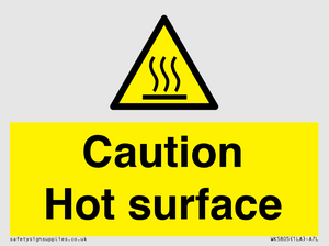 WK5805: Caution Hot surface